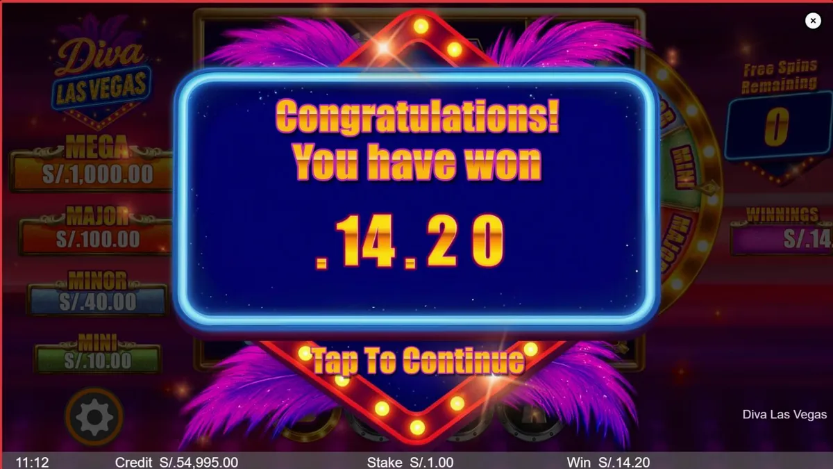 Tampilan visual slot Diva Las Vegas dengan tema kasino mewah